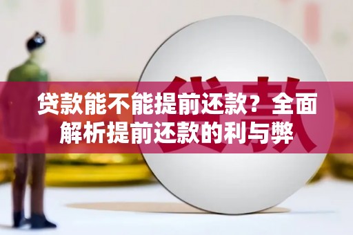 乌丘贷款能不能提前还款？全面解析提前还款的利与弊