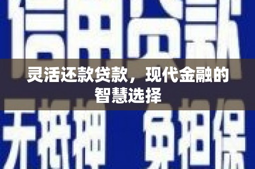乌丘灵活还款贷款，现代金融的智慧选择
