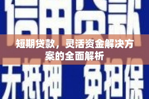 乌丘短期贷款，灵活资金解决方案的全面解析