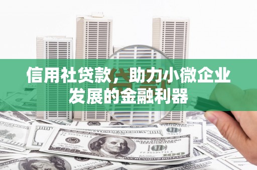 乌丘信用社贷款，助力小微企业发展的金融利器