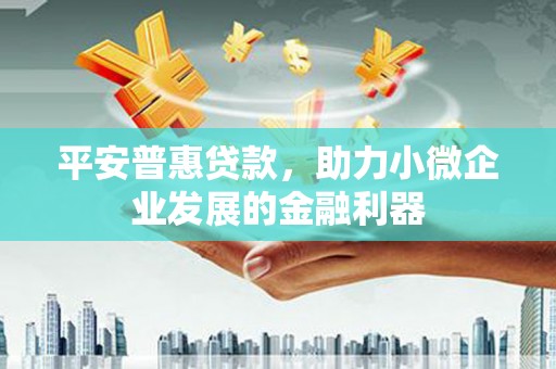 乌丘平安普惠贷款，助力小微企业发展的金融利器